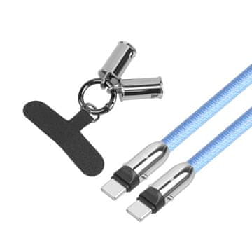 slomart TB 2v1 USB-C kabel 1m, modri