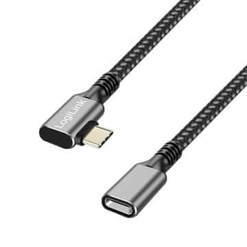 slomart LogiLink UA0300-0.5M USB 3.2 Gen 2 Type-C kabel, 0.5m, PD, črn