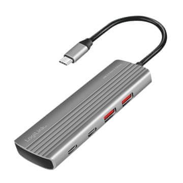LogiLink LogiLink UA0302 USB Hub 3.2 Gen2, 2xUSB-A, 5xUSB-C, PD 100W