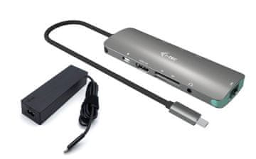 I-TEC i-tec USB-C Docking Station Metal Nano 4K HDMI LAN + 100W PD + 100W polnilnik