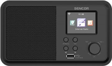SENCOR Sencor Sencor spletni radio 4W, WiFi, FM, DAB+, USB, LCD