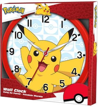 Kids Euroswan Stenska Ura Pokemon Pikachu (25 cm) - Zabaven Dodatek za Otroško Sobo