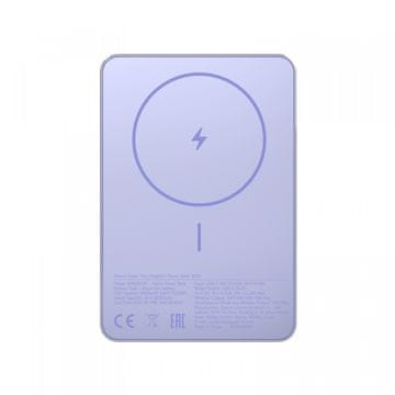 slomart Xiaomi Super Slim Magnetic 5000 Power Bank 5000mAh, USB-C, vijolična