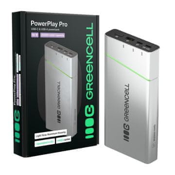 Green Cell Green Cell PBPLGC20P Powerbank 20800mAh 65W PD, aluminij