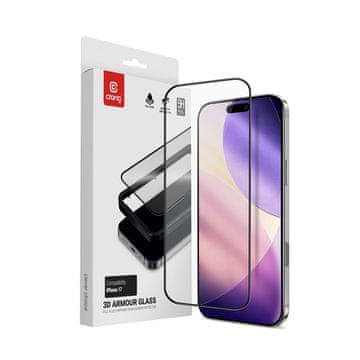 Crong CRONG 3D Armour Glass zaščitno steklo za iPhone 17, s kaljenim steklom 9H
