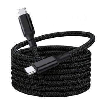 slomart TB Magnetic USB C kabel, USB-C na USB-C, 1m, črn