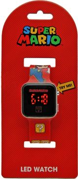 Kids Euroswan KIDS EUROSWAN Super Mario LED ura, rdeča