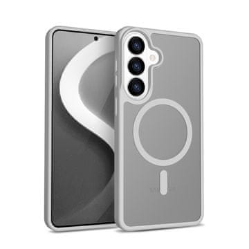 Crong CRONG Hybrid Matte Magnetic - MagSafe ovitek za Samsung Galaxy S26, siv