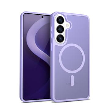 Crong CRONG Hybrid Matte Magnetic - MagSafe ovitek za Samsung Galaxy S26, lavendel