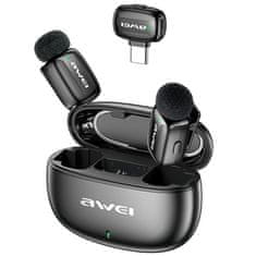 Awei AWEI MK5 Duo Ai-Voice črn klopni mikrofon