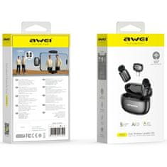 Awei AWEI MK5 Duo Ai-Voice črn klopni mikrofon