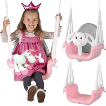 Ricokids Gugalnik z vedro medvedek Ricokids 3v1, roza