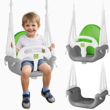Ricokids Ricokids Elephant gugalnica z vedro 3v1, siva in zelena