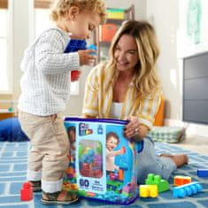 MEGA BLOKS Mega Bloks Big Building Vrečka Modra 60 Kos