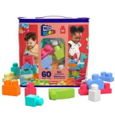 MEGA BLOKS Mega Bloks Big Building Vrečka Roza 60 Kos