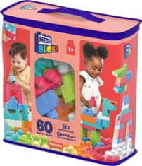 MEGA BLOKS Mega Bloks Big Building Vrečka Roza 60 Kos