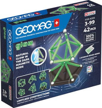 Geomag Geomag Glow gradbeni set 42 kosov