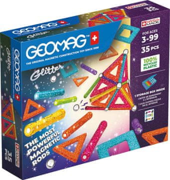 Geomag Reciklirane bleščeče plošče Geomag 35 kosov