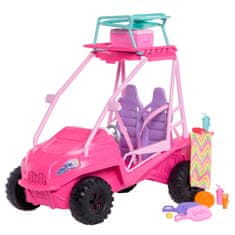 Barbie Barbie voziček za plažo z dodatki, primeren za 4 punčke
