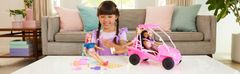Barbie Barbie voziček za plažo z dodatki, primeren za 4 punčke