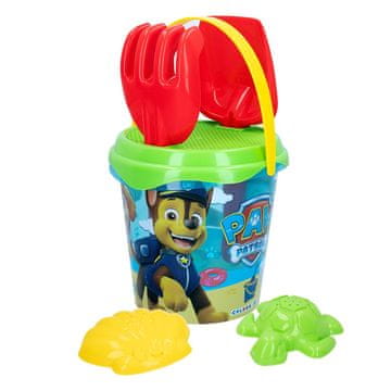 Paw Patrol Komplet igrač za na plažo Paw Patrol, vedro 18 cm, 6 kosov