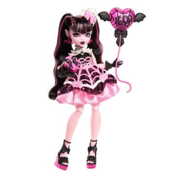 Monster High Lutka Drakulaura z obleko za zabavo in dodatki
