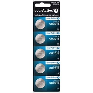 Northix Bateria everActive litowa CR2016 pretisni omot 5szt.