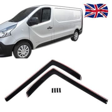 J&J Automotive GP Okenski deflektorji za Vauxhall Vivaro 2014-2019 2 kosa