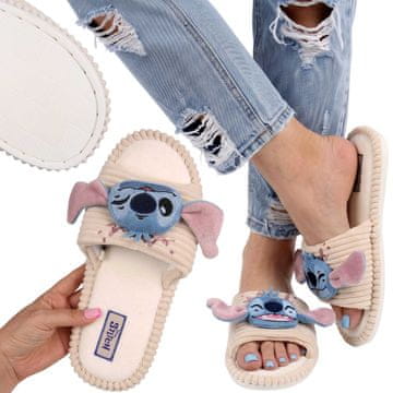 Disney DISNEY Stitch PROTIZDRSNE ženske copate, MEHKE hišne copate, DOMAČE NATIKAČE 38-39 EU