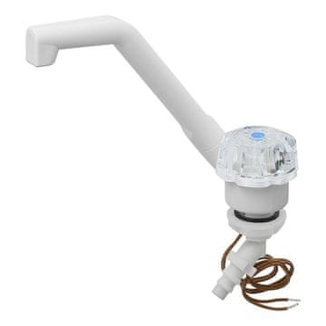 Northix Pipa za hladno vodo, 12V, Ø20 mm, bel gumb