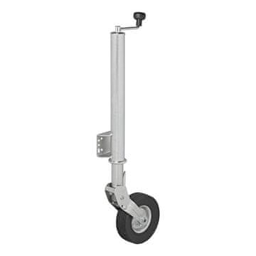 Northio Zložljivo Jockey Wheel, kovinsko platišče, pnevmatika iz polne gume, nosilnost 300 kg