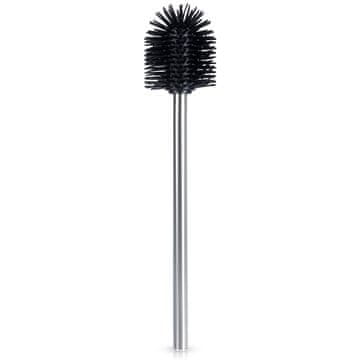 Northix Črna silikonska WC ščetka z rezervo, 35 cm