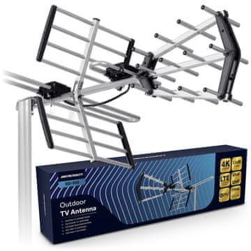 Northix Zunanja usmerjena TV antena Ultra HD 4K