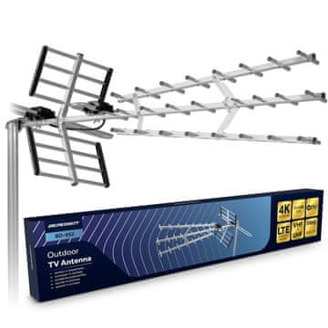 Northix Zunanja usmerjena TV antena, Ultra HD 4K sprejem