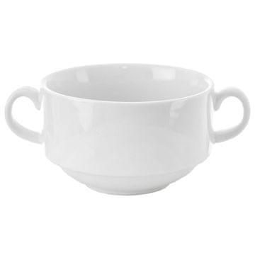 Northix Bela porcelanasta skleda z ročajem - praktična in elegantna