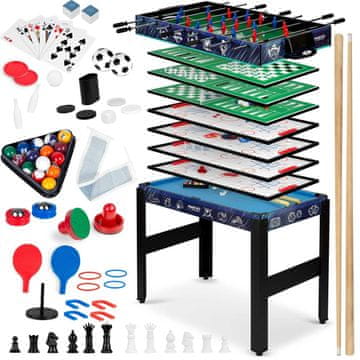 Neo-Sport Multi igralna miza 12v1 106x59x90 cm NS-801 črna