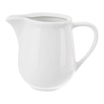 Northix Vrč za mleko iz porcelana z ročajem in praktičnim nastavkom