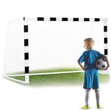 Northix Nogometni gol 300 x 200 x 120 cm NS-465 črno/bel