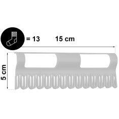 Northix Držala za nogavice za sušilne stroje, 2 kosa, črna, trpežna plastika