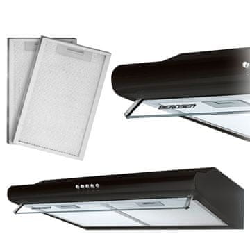 Berdsen Kuhinjski podomarni ventilator - 50 cm Berdsen BE-10-A črn