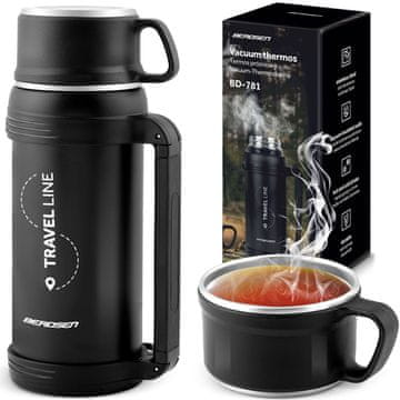 Berdsen Vakuumska termovka 1500 ml BD-781 črna