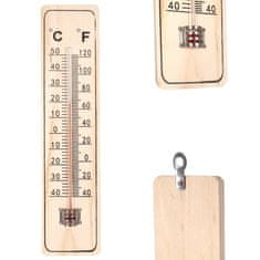 Northix Klasični termometer za notranje in zunanje prostore iz MDF plošče