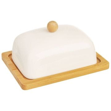 Northix Elegantna menjava za maslo iz porcelana in bambusa