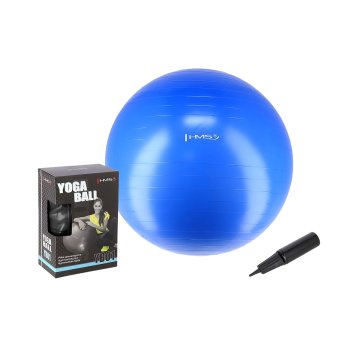 Northix 55 cm modra telovadna žoga - protipočna, nedrseča