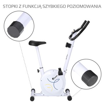Northix Magnetno sobno kolo, nastavljiv upor, belo
