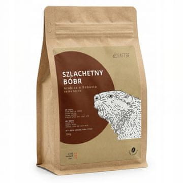 Kajfowa Kava v zrnu Craftbe Noble Beaver 250 g