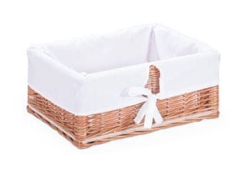 shumee Organizator predalov, košara, posoda, škatla k40, bela