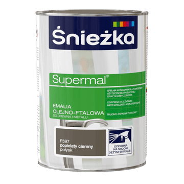 shumee Śnieżka Supermal temni pepel F597 0,8l