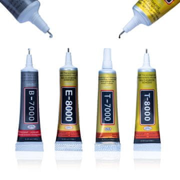 shumee 4x Rosfix univerzalno lepilo T-8000 15 ml + Rosfix univerzalno lepilo T-7000 15 ml + Rosfix univerzalno lepilo B-7000 15 ml + univerzalno lepilo E-8000 15 ml
