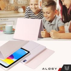 shumee Ovitek s tipkovnico Alogy z držalom za pisalo za Apple iPad 11 2025 / iPad 10.9 2022, roza